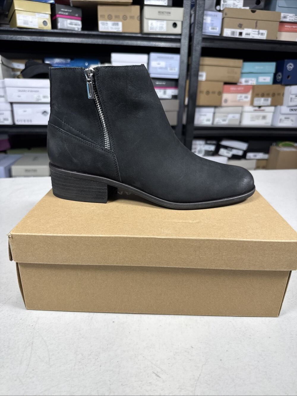 Women's 12 Lucky Brand Baelee Stacked Heel Bootie, Black